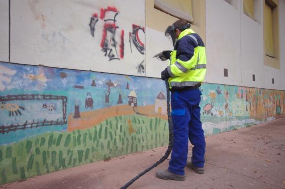 enlèvement de graffiti